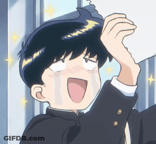 Boy In Suit Holding Paper Over Head Making Funny Face GIF