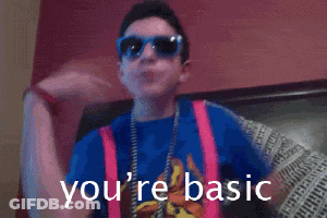 Boy In Sunglasses Saying You're Basic GIF