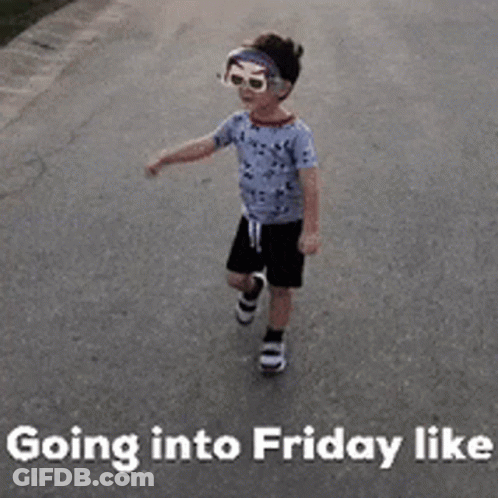 Boy In Sunglasses Walking Into Friday GIF