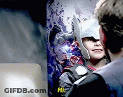 Boy In Superhero Costume Says Hi GIF
