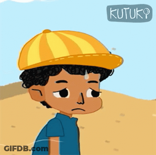 Boy In Yellow Hat Saying Kutuk GIF