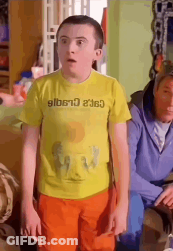 Boy In Yellow T-Shirt Saying Gilberto GIF