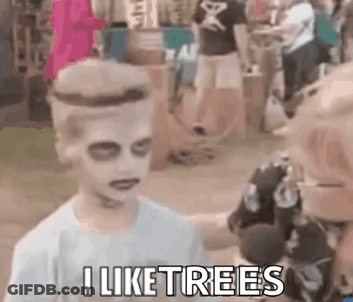 Boy In Zombie Costume Talking Into Microphone GIF