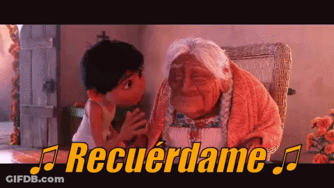 Boy Kissing Elderly Woman Recuerdame GIF