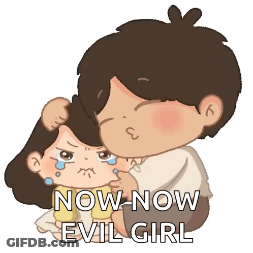 Boy Kissing Girl Now Now Evil Girl GIF