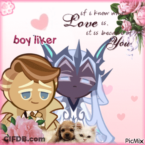 Boy Liker And Girl Love Is Because You GIF