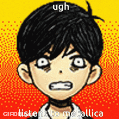Boy Listening To Metallica Ugh GIF