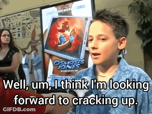 Boy Looking Forward To Osmosis Jones Poster GIF