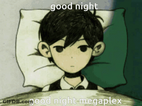 Boy Lying In Bed Saying Good Night Megaplex GIF