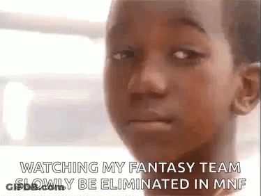 Boy Making Funny Face During MNF Fantasy Elimination GIF