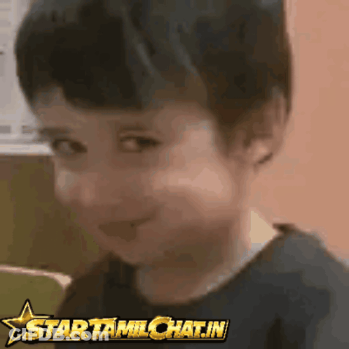 Boy Making Funny Face In Front Of Star GIF