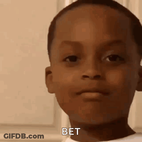 Boy Making Funny Face With Bet On Face GIF