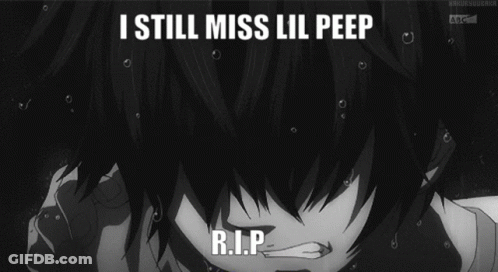 Boy Missing Lil Peep R.I.P GIF