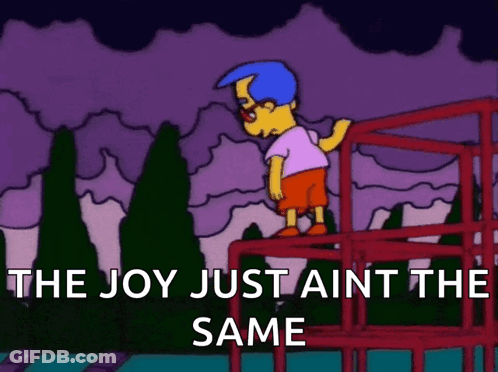 Boy On Fence Joy Just Ain't The Same GIF