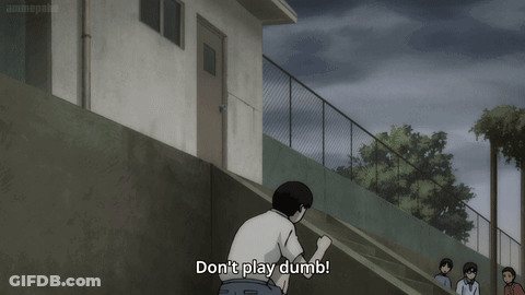Boy On Slide Don't Play Dumb GIF