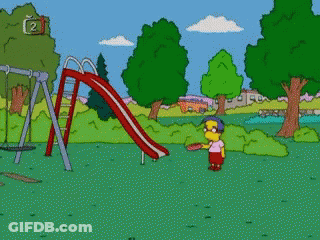 Boy Playing On Slide With Number 2 GIF