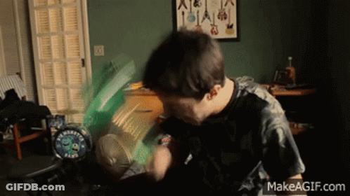 Boy Playing With Fan Makeagif.com GIF