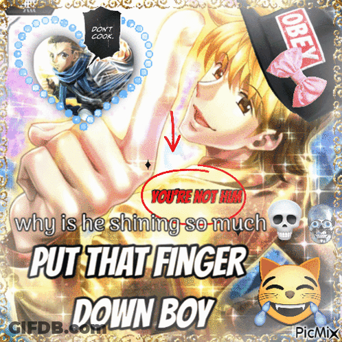 Boy Put That Finger Down GIF