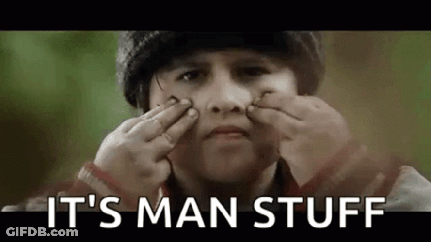 Boy Putting Camouflage Ready For Hunting GIF