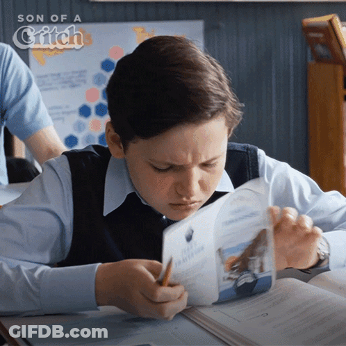 Boy Reading Book Son Of A Griffin GIF