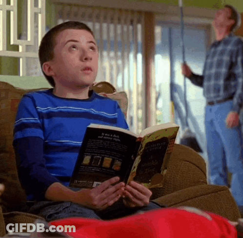 Boy Reading If You're A Duck GIF