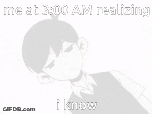 Boy Realizing At 3 AM GIF