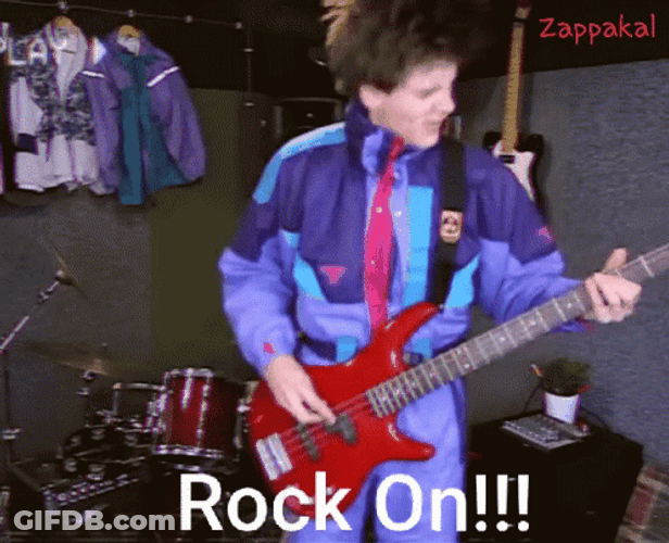 Boy Rock On Headbang GIF