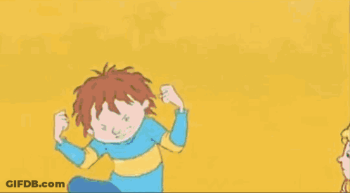 Boy Running Away From Dinosaur With Volcano GIF