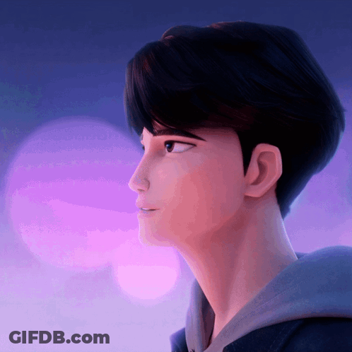 Boy's Face Close Up GIF