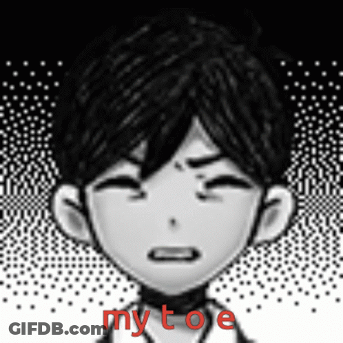 Boy's Face With My Toe In Red GIF