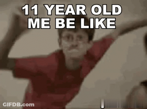 Boy Saying 11 Year Old Me Be Like GIF