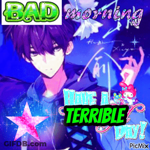 Boy Saying Bad Morning Have A Terrible Day GIF