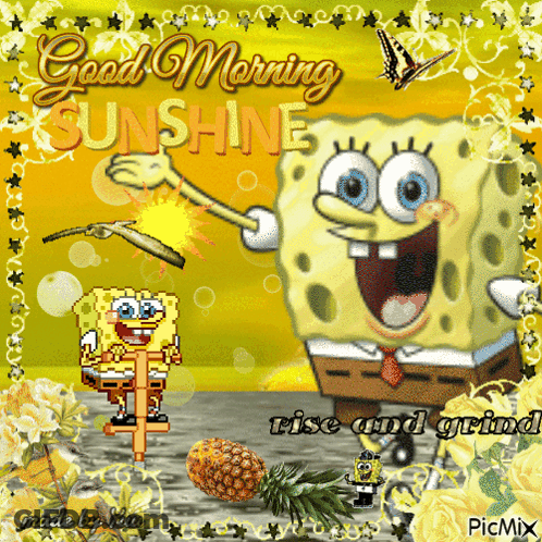 Boy Saying Broke Rise And Grind But Cute Good Morning GIF