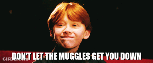 Boy Saying Don't Let The Muggles Get You Down GIF