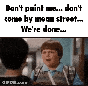 Boy Saying Don't Paint Me GIF