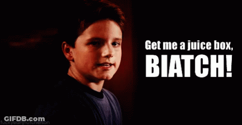 Boy Saying Get Me A Juice Box Biatch GIF