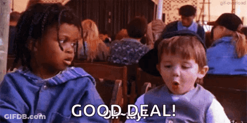 Boy Saying Good Deal Next To Girl GIF
