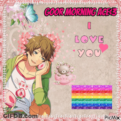 Boy Saying Good Morning Aces I Love You GIF