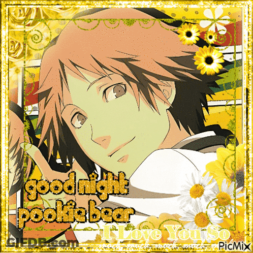 Boy Saying Goodnight Pookie Bear I Love You So GIF