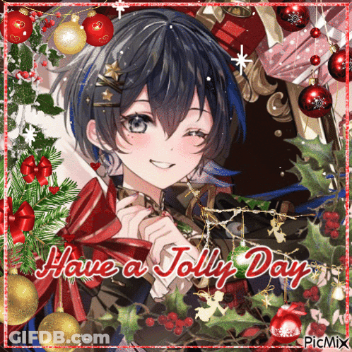 Boy Saying Have A Jolly Day GIF