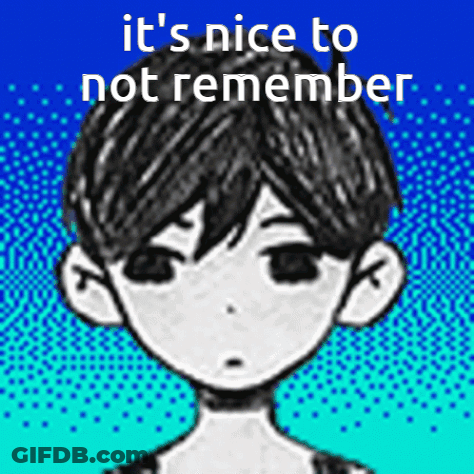 Boy Saying It's Nice To Not Remember GIF