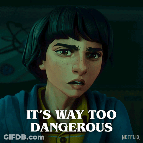 Boy Saying It's Way Too Dangerous GIF