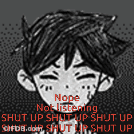Boy Saying Nope Not Listening Shut Up GIF