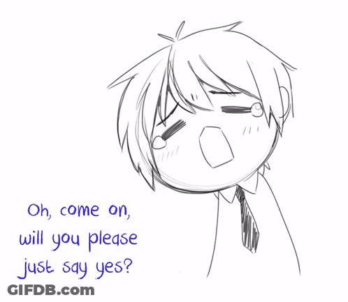 Boy Saying Oh Come On Will You Please Just Say Yes GIF