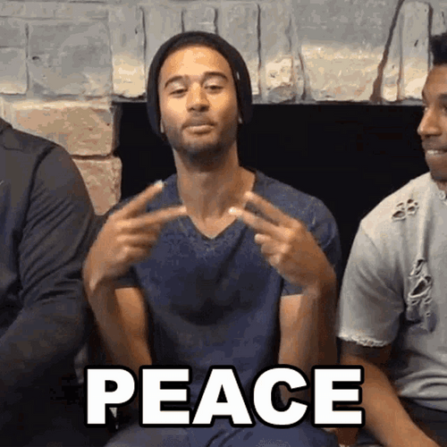 Boy Saying Peace GIF