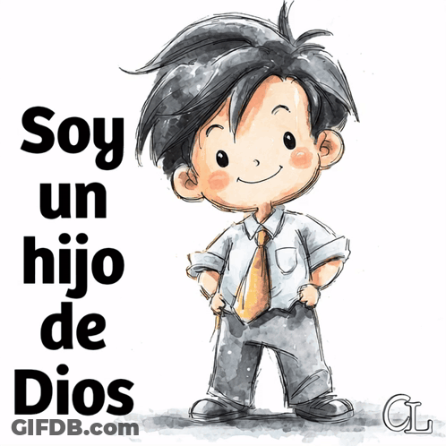 Boy Saying Soy Un Hijo De Dios GIF