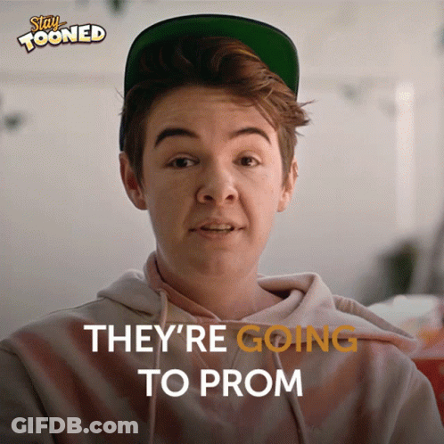 Boy Saying They're Going To Prom GIF