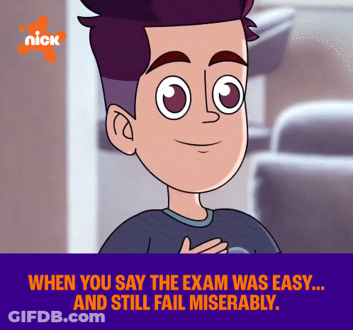 Boy Saying When You Say The Exam Was Easy And Still Fail Miserably GIF