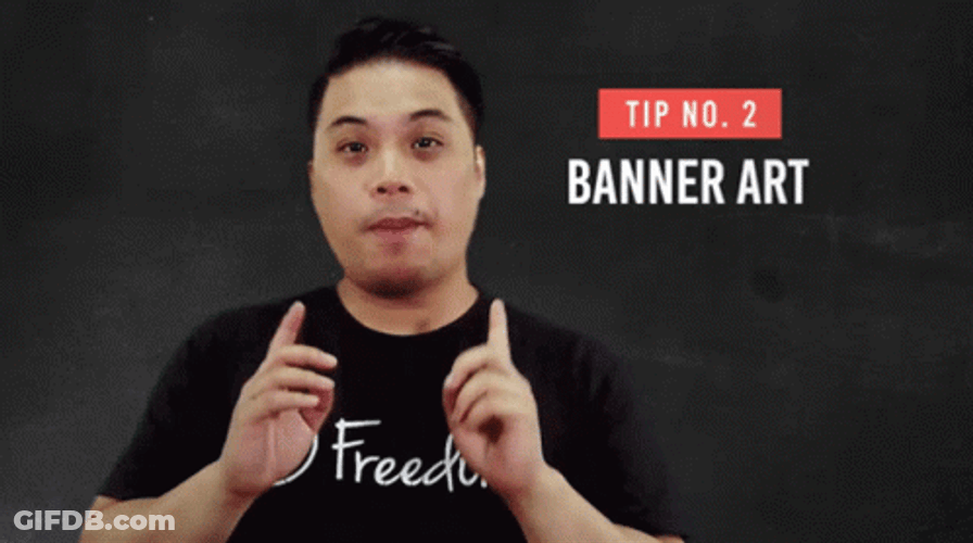 Boy Says Banner Art GIF