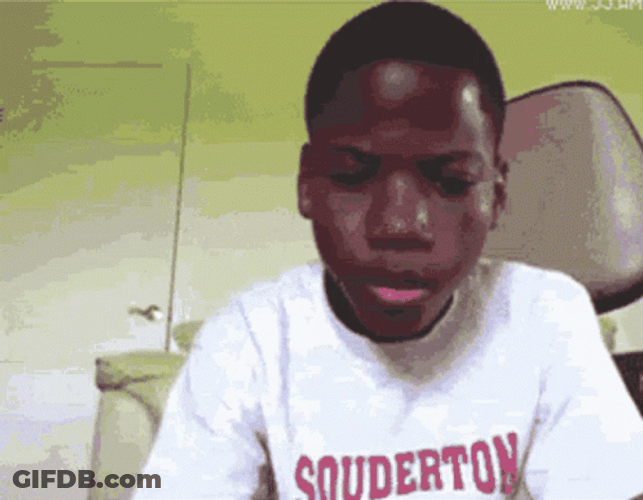 Boy Scared Reaction Meme GIF